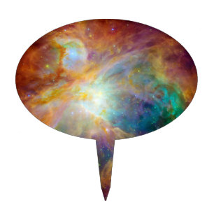 Orion Nebula (Hubble & Spitzer Telescopes) Cake Topper