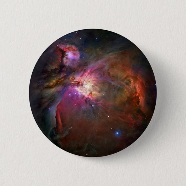 Orion Nebula (Hubble Telescope) Pinback Button (Front)