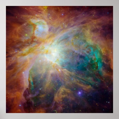 Orion nebula in space poster