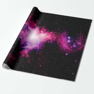 Orion Nebula Long Pink Purple Wrapping Paper