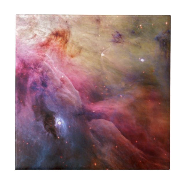 Orion Nebula M42 Ceramic Tile (Front)