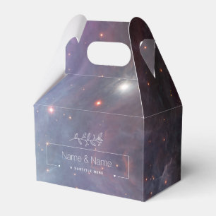 Orion Nebula Messier 78 Pastel Space Photo Favor Boxes