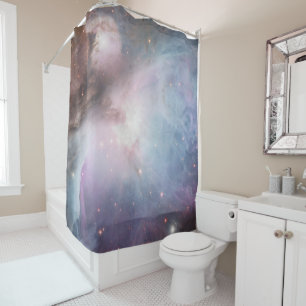 Orion Nebula Messier 78 Pastel Space Photo Shower Curtain