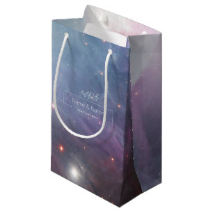 Orion Nebula Messier 78 Pastel Space Photo Small Gift Bag