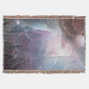 Orion Nebula Messier 78 Pastel Space Photo Throw Blanket