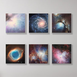Orion Nebula Messier 78 Pastel Space Photo Wood Photo Tile