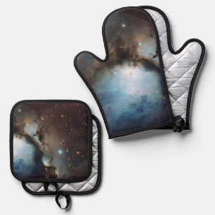 Orion Nebula Messier 78 Real Space Photo Oven Mitt & Pot Holder Set