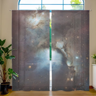 Orion Nebula Messier 78 Real Space Photo Sheer Curtains