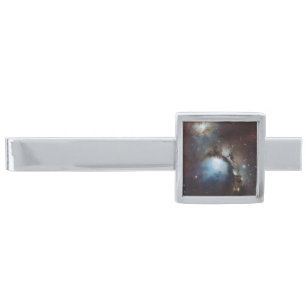 Orion Nebula Messier 78 Real Space Photo Silver Finish Tie Bar