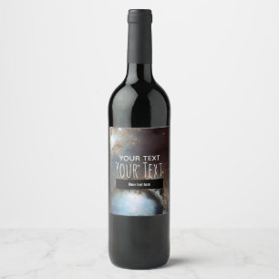Orion Nebula Messier 78 Real Space Photo Wine Label