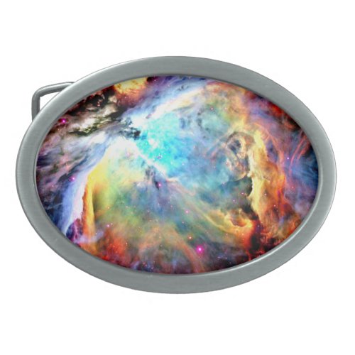 Orion Nebula Oval Belt Buckle