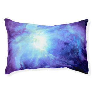 Orion Nebula Periwinkle Blue Galaxy Dog Bed / Pet