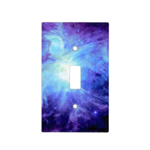 Orion Nebula Periwinkle Blue Galaxy Light Switch Cover