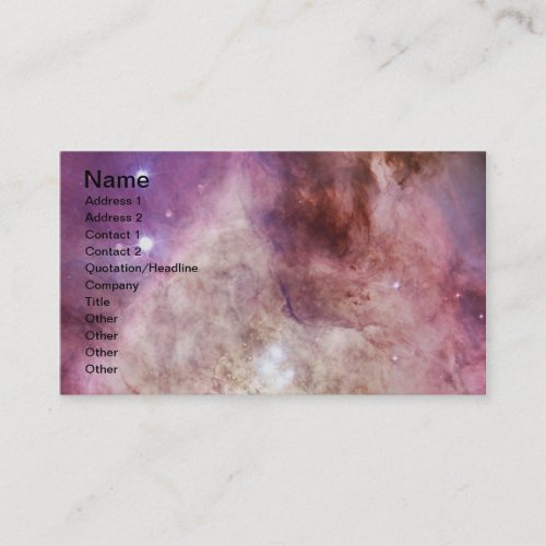 NASAs Orion Nebula Business Card Templates