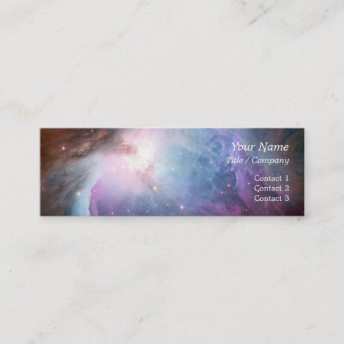 Orion Nebula Purple Space Mini Business Card