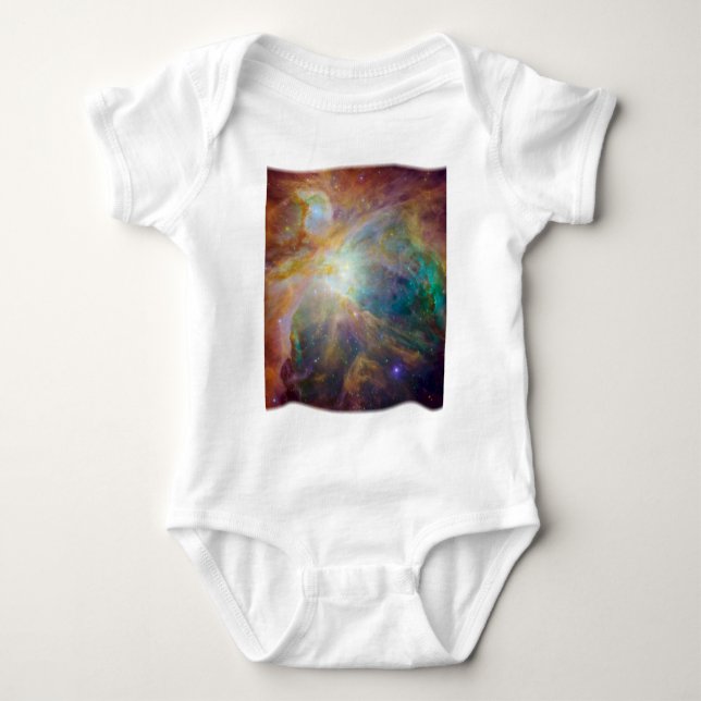 Orion Nebula soft edge cut-out Baby Bodysuit (Front)
