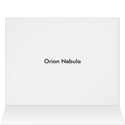 Orion Nebula Space Galaxy (Inside Horizontal (Top))