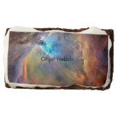 Orion Nebula Space Galaxy Chocolate Brownie (Front)