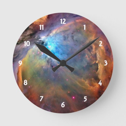 Orion Nebula Space Galaxy Clock