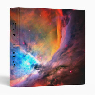 Orion Nebula Space Galaxy high contrast 3 Ring Binder