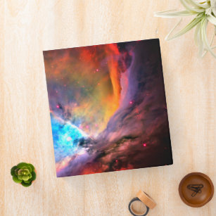 Orion Nebula Space Galaxy high contrast 3 Ring Binder