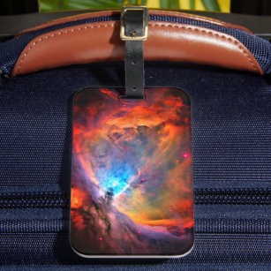Orion Nebula Space Galaxy high contrast Luggage Tag