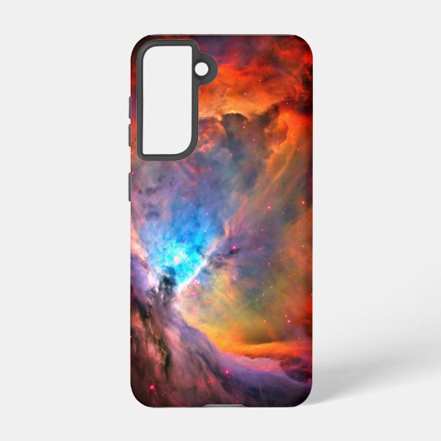 Orion Nebula Space Galaxy high contrast Samsung Galaxy Case (Back)