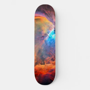 Orion Nebula Space Galaxy high contrast Skateboard
