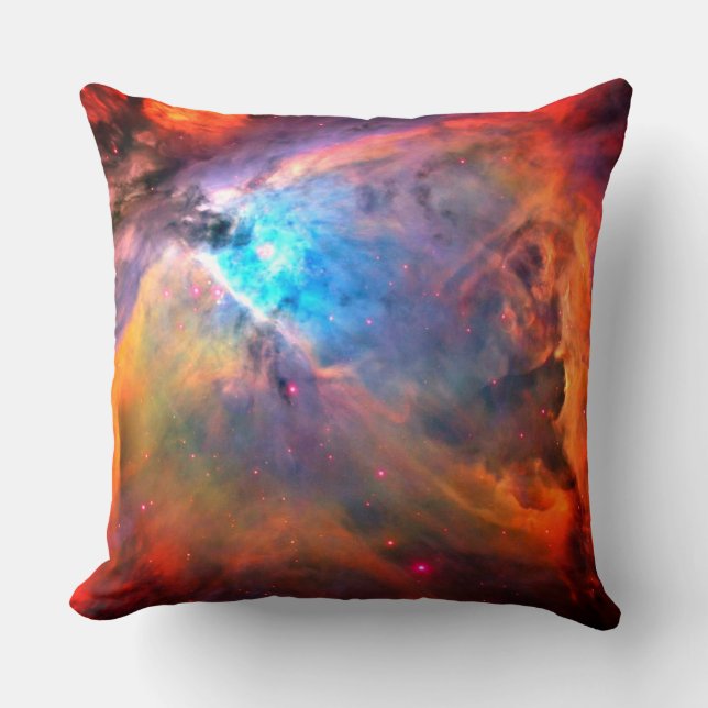 Orion Nebula Space Galaxy high contrast Throw Pillow (Front)