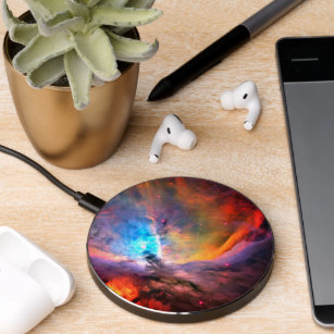 Orion Nebula Space Galaxy high contrast Wireless Charger