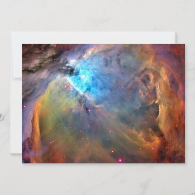 Orion Nebula Space Galaxy Invitation (Front)
