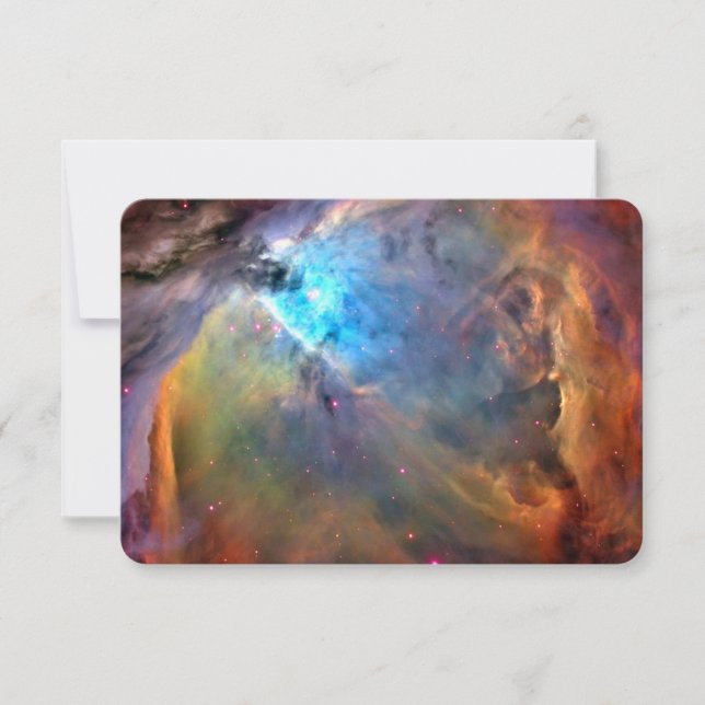 Orion Nebula Space Galaxy Invitation (Front)