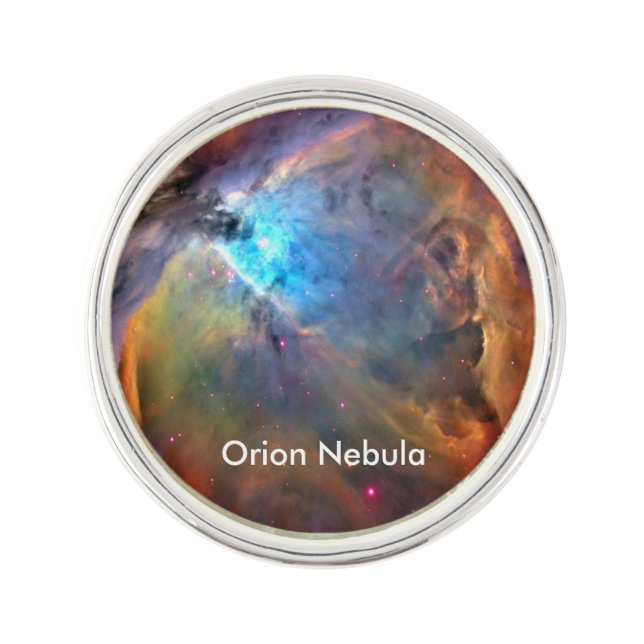 Orion Nebula Space Galaxy Lapel Pin (Front)