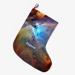 Orion Nebula Space Galaxy Large Christmas Stocking