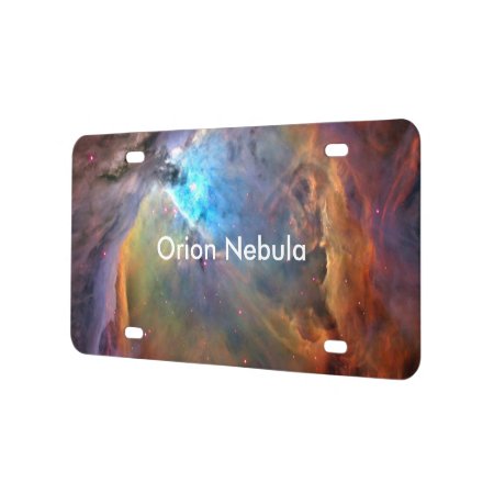 Orion Nebula Space Galaxy License Plate