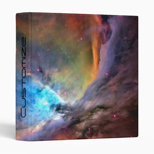 Orion Nebula Space Galaxy low contrast 3 Ring Binder