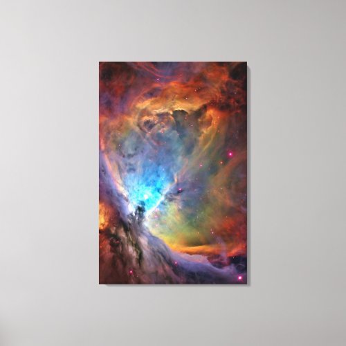 Orion Nebula Space Galaxy low contrast Canvas Print