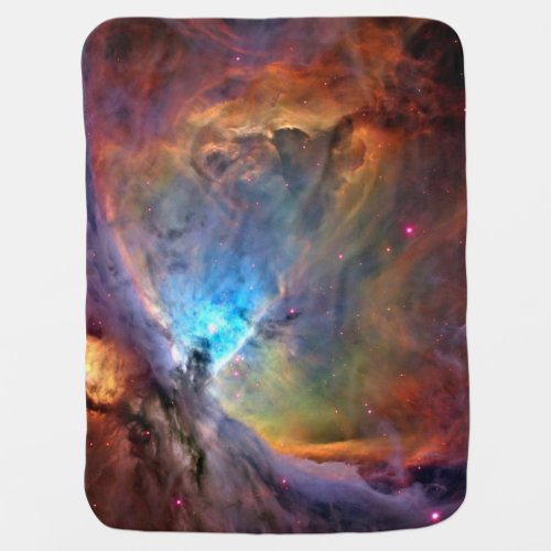 Orion Nebula Space Galaxy low contrast Stroller Blanket