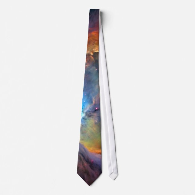 Orion Nebula Space Galaxy low contrast Tie (Front)