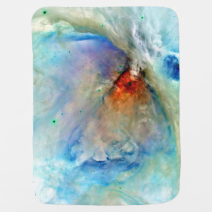 Orion Nebula Space Galaxy negative Baby Blanket