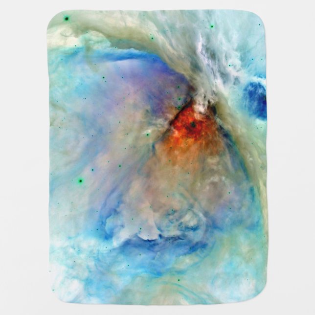 Orion Nebula Space Galaxy negative Baby Blanket (Front)