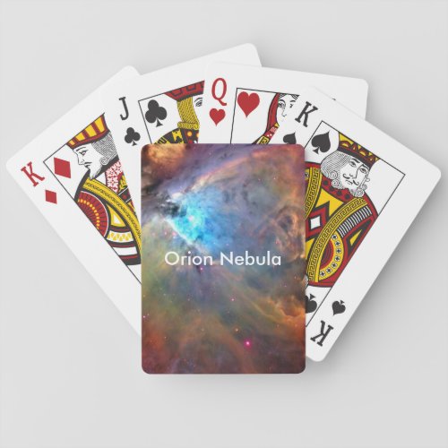 Orion Nebula Space Galaxy Poker Cards