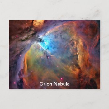 Orion Nebula Space Galaxy Postcard by galaxyofstars at Zazzle