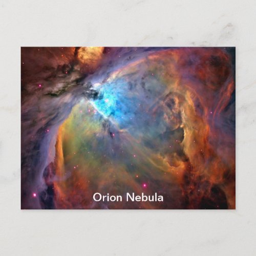 Orion Nebula Space Galaxy Postcard