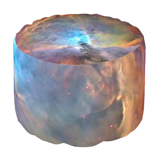 Orion Nebula Space Galaxy Pouf (Angled Front)