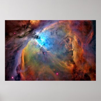 Orion Nebula Space Galaxy Print X Lg 60x40 by galaxyofstars at Zazzle