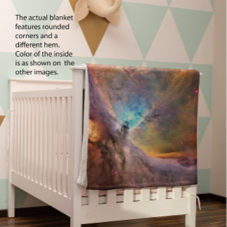 Orion Nebula Space Galaxy Receiving Blanket