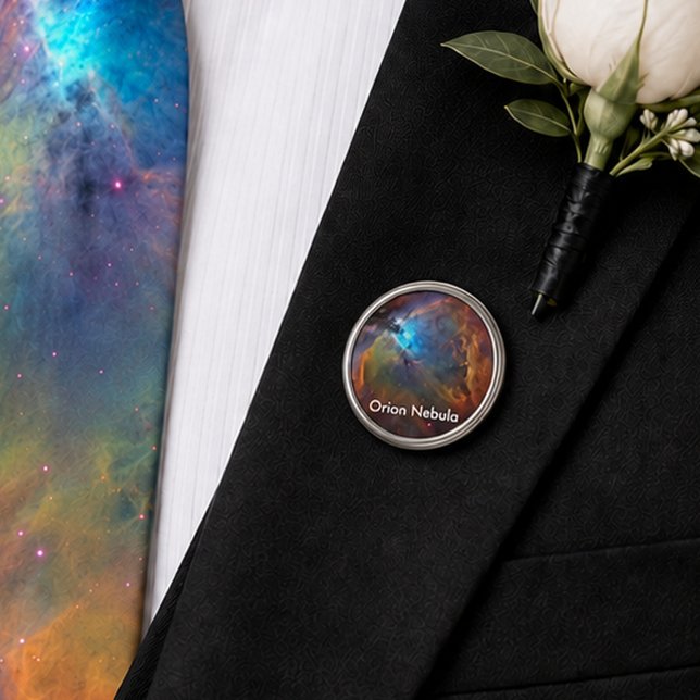 Orion Nebula Space Galaxy Round Lapel Pin (Orion Nebula Space Galaxy Round Lapel Pin)