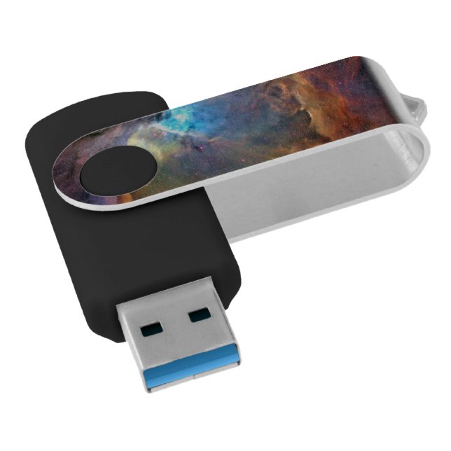 Orion Nebula Space Galaxy USB Flash Drive (Angled)