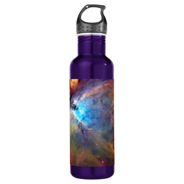 Orion Nebula Space Galaxy Water Bottle (Front)